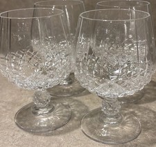 Cristal D'Arques-Durand Brandy Glasses, Longchamp Crystal, Set of 4, Drinkware