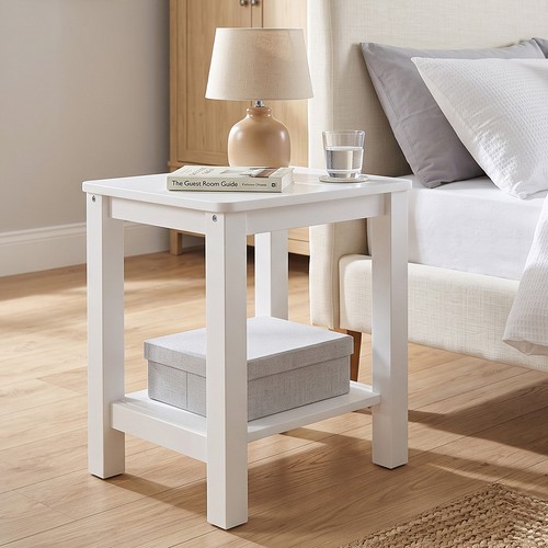 Table chevet blanc - chevet,