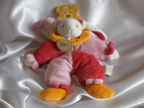 Doudou lapin rose fushia - et,