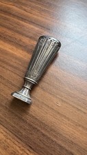 old seal to seal / wax stamp ART NOUVEAU decor GUI silver metal 7cm