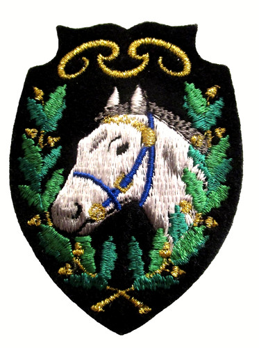 Horse head patch - head,