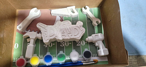 Dad with tools - tools, paint
