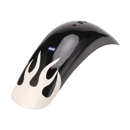 Garde boue flame - "flame", noir-blanc