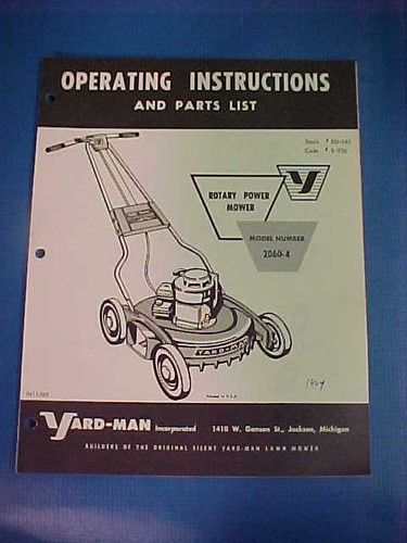 Vintage yard man - vintage, yard-man