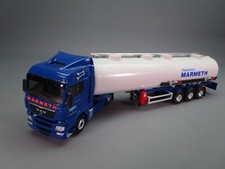 AS424 LBS ELIGOR 1/43 MAN TGX 18,540 WHITE MARMETH TANK Ref 113499