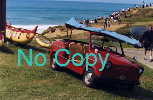 Vespa 400 plage vers 1970 - vespa,