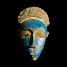 Masque africain tribu Guro vintage Baule art tribal décoration murale-9241