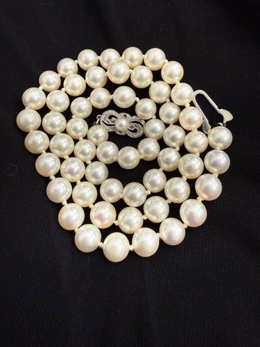 Mikimoto pearl necklace white - pearl,
