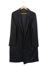 ZARA Manteau long Dames Manteau T EU 38 noir style décontracté