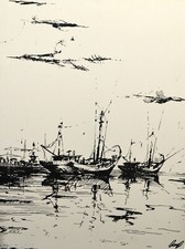 ESTAMPE SUR PAPIER CARTON