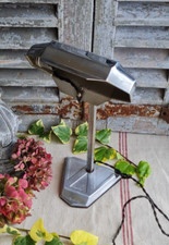 ANCIENNE PETITE LAMPE PIROUETTE DE TABLE BUREAU CHROME ART DECO