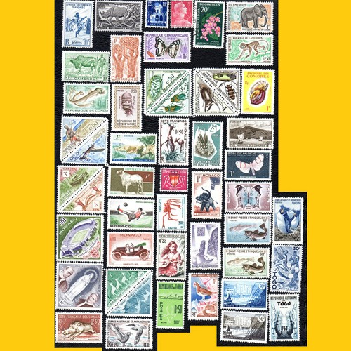 Lot timbres poste de la - poste,