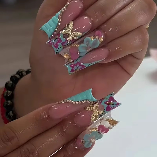 Ongles cercueil marron - ongles,