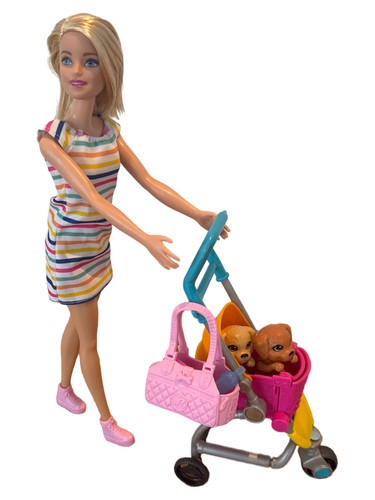 Barbie poussette pour poupée - poussette,