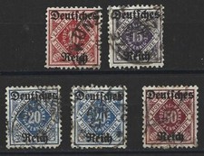 EMPIRE ALLEMAND - 5 timbres