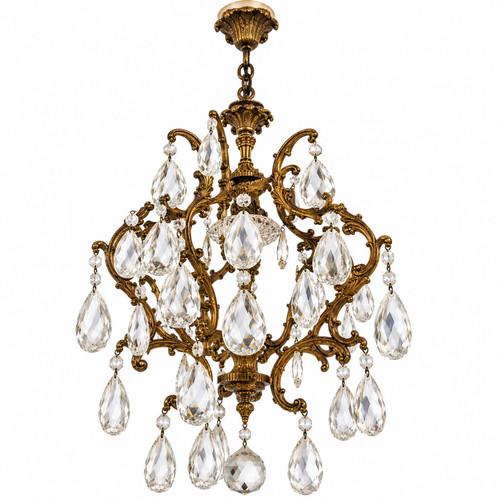 Ancien lustre cage louis - cage,