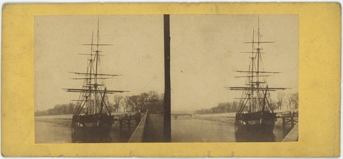 Stéréo circa 1860 bateau - circa,
