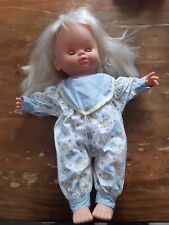 ancienne poupée blonde , yeux