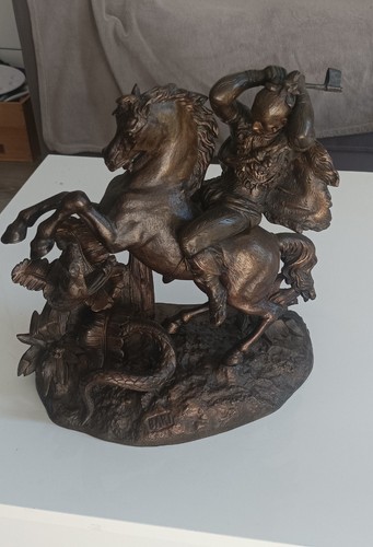 Statue bronze 19e - bronze,