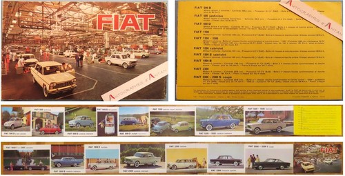 Fiat dépliant années 60 - fiat,