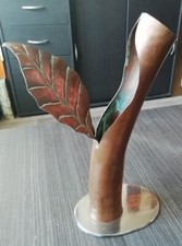 Superbe DOUILLES D'OBUS Sculpture Artisanat  tranchée/1914-1918