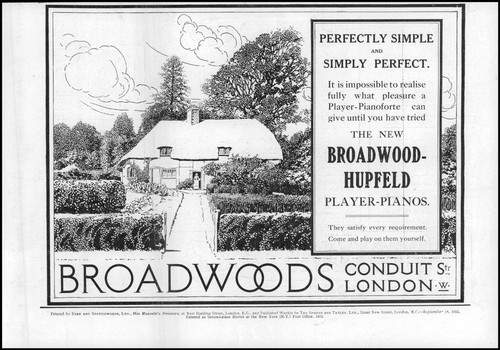 1912 advertising broadwoods - advertising,