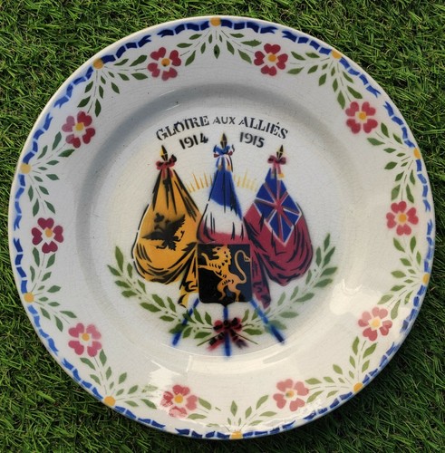 Assiette faïence wwi gloire - assiette,