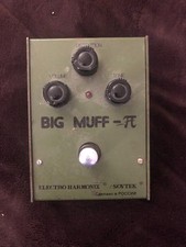Electro Harmonix Big Muff Pi Green Russian Sovtek Guitar Fuzz Pedal Excellent!!