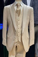 Mariage Costume Beige Avoine 5
