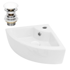 Lavabo d'angle blanc
