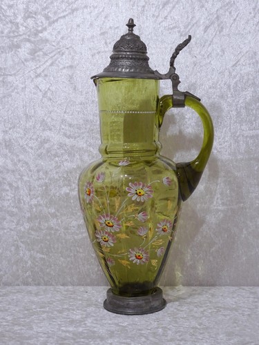 Antique grünglas carafe - grünglas,