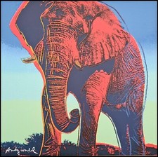 Andy Warhol Éléphant Lampe Lithograph Édition Limitée # Xx / 2400 Cmoa