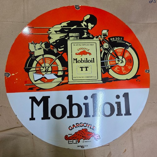 Mobiloil porcelain enamel - mobiloil, tt