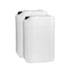 2X20L HDPE STACKABLE PLASTIC JERRY CANS- DURABLE AND RELIABLE