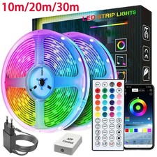 Bande LED RGB Strip Light 10m / 20m / 30m – Ruban lumineux déco chambre, TV, gam