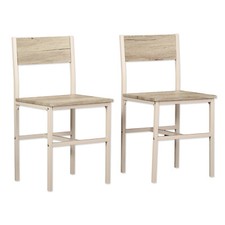 Set 2 Chaises BAR Modèle Portofino Chêne Beige Cuisine Meubles Design Salon