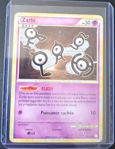 Carte pokémon zarbi 123 - carte,