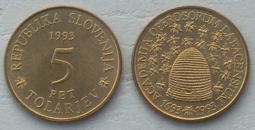 Slovénie les 5 - slovénie, tolarjev