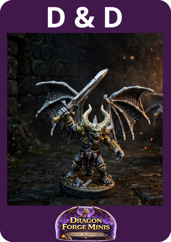 Gargoyle demon boss - gargoyle, painted