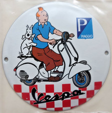 Plaque émaillée Tintin