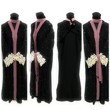 Robe Maxi Abaya Femme Ouverte