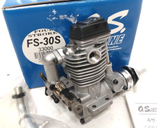 O.S. Moteur d'avion FS-30S quatre temps Nitro avec silencieux et manuel #33000