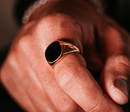 Bague chevalière pour - en,