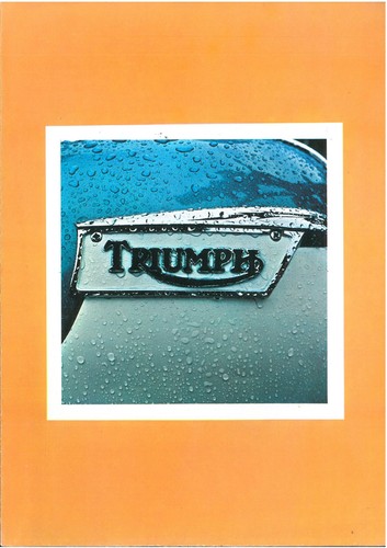 Brochure originale triumph - brochure,