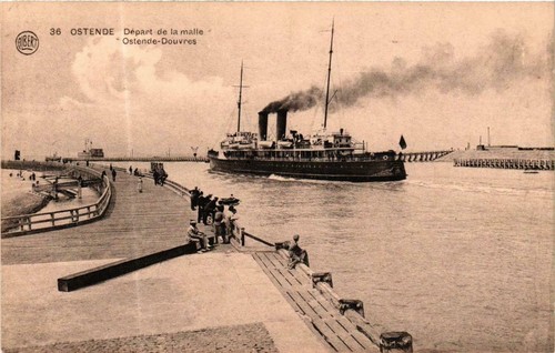 Cpa ostende depart - depart, la