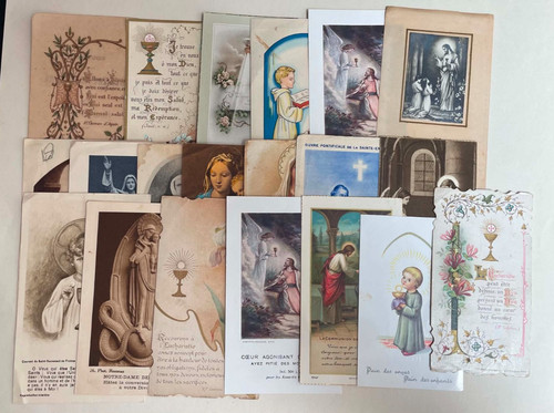 Lot images pieuses - images, diverses