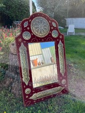 Grand miroir oriental à