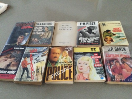 Lot livres romans policiers - livres,