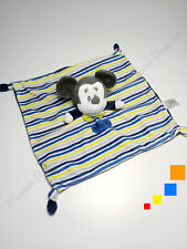 Doudou Plat Souris Mickey Gris