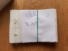 Une bande de Rufflette de 9 cm de large x 90 cm de long